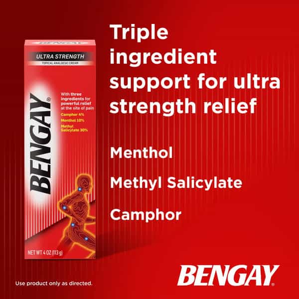 Bengay Pain Relieving Creams And Gels Ultra Strength Patch/4 Count Ad