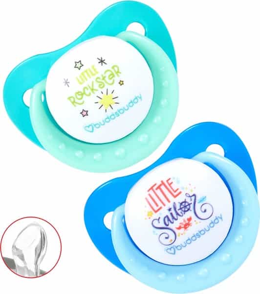 Buddsbuddy Combo Of 2 Ruby Orthodontic Baby Pacifier Multicolor Bb7217