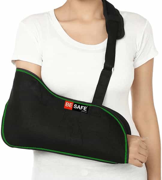 Besafe Forever Arm Sling/ Supporter/ Brace For Fracture Pain Relief L Black