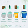 Imvelo 100% Compostable Garbage Bag | 6 Rolls (15 Bags/Roll) | Dustbin/Trash Bag (19 X 21 Inches)