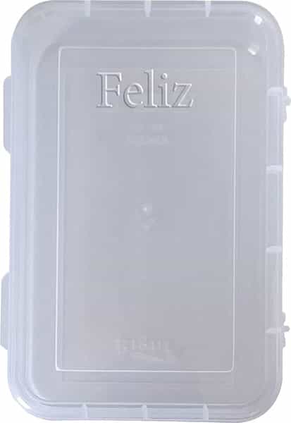 Plastic Box With Sticker Size 6.5X4.25x1.5