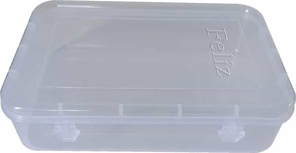 Plastic Box With Sticker Size 6.5X4.25x1.5