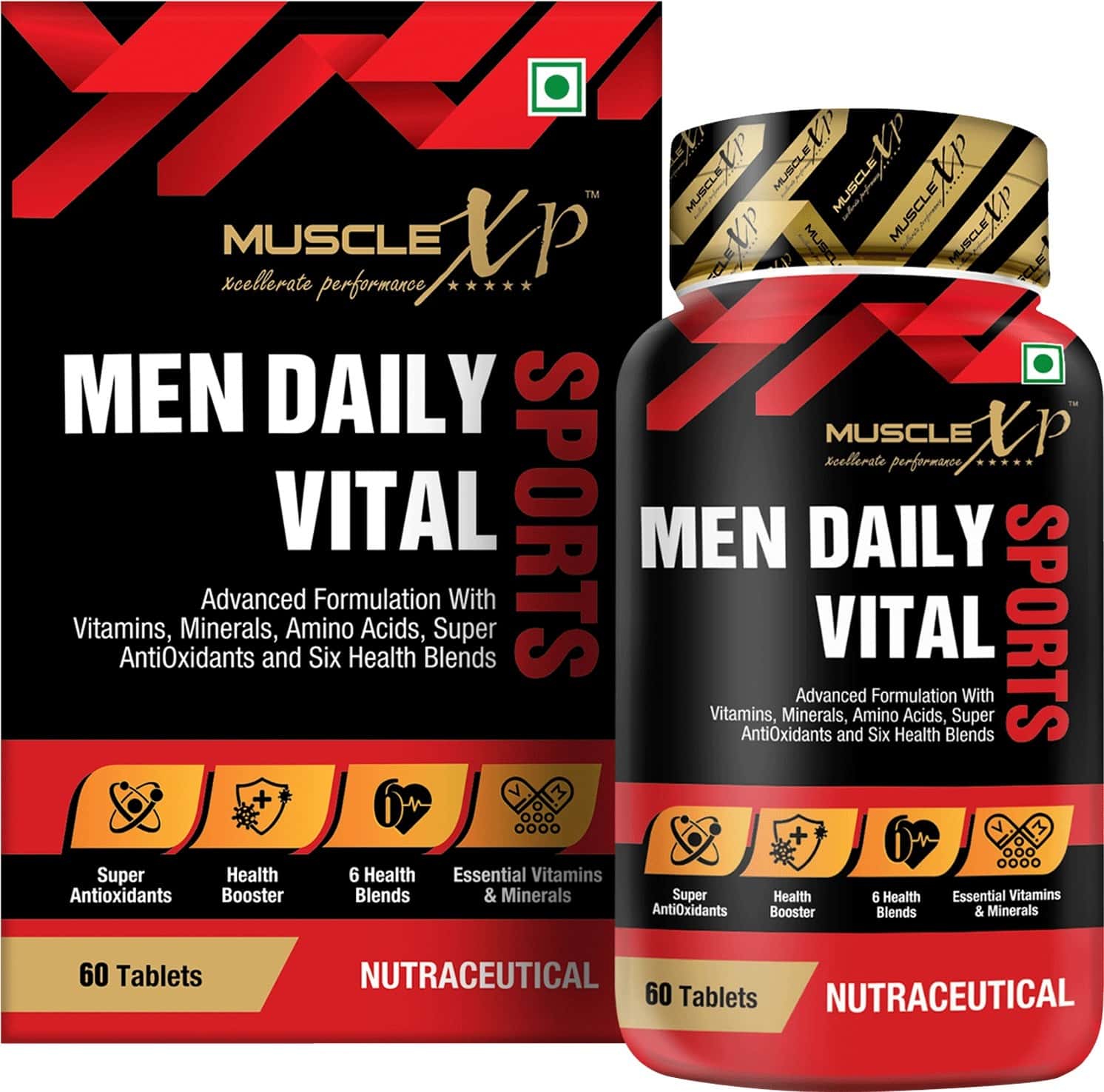 Musclexp Multivitamin Men Daily Sports With 47 Nutrients - 60 Tablets