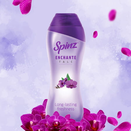 Spinz Enchante Body Talc | Soothing Fragrance Of Exotic Flowers | Talcum Powder For Women (400 Gm)
