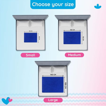 Bumtum Dry Sheet Leakproof Baby Bed Protector (Grape + Lilac Large Size 100*140cm|Pack Of 2)