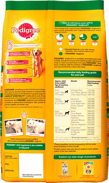 Pedigree Dog Food Adult 100% Vegetarian 1.2 Kg