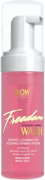 Wow Skin Science Freedom Cleansing Foam Wash - 120 Ml