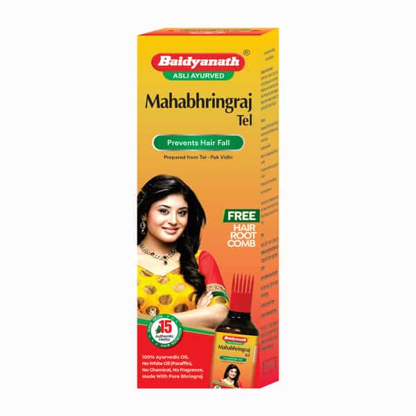 Baidyanath Asli Ayurved Mahabhringraj Tel | For Hair Growth | Anti Dandruff | 100Ml