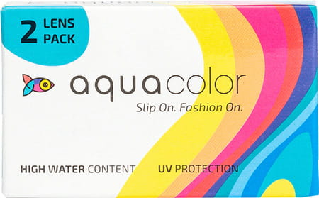 Aquacolor Flirty Blue Monthly Disposable Color Lenses (2 Lenses/Box/Plano) (0)