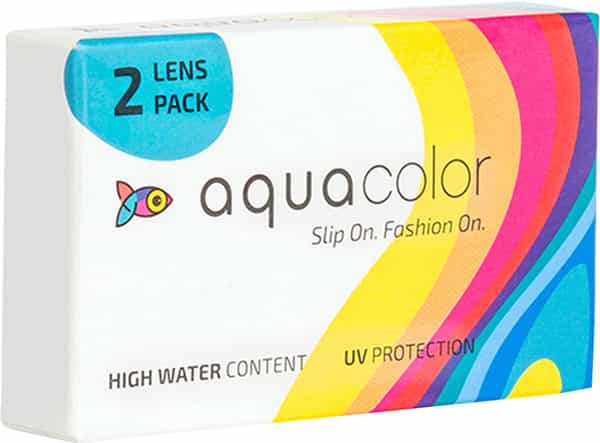 Aquacolor Flirty Blue Monthly Disposable Color Lenses (2 Lenses/Box/Plano) (0)