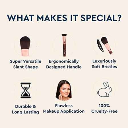 Gubb Foundation Brush For Face Makeup | Wooden Makeup Brush Single