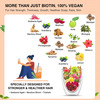 Vegan Greens Natural Plant Biotin 10,000+ Mcg Sesbania Agati, 14 Herbs & More. 200G, Classic Natural