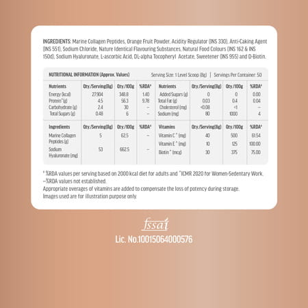 Hk Vitals Skin Radiance Marine Collagen Supplement (Watermelon| 400G) |Vitamin C| E