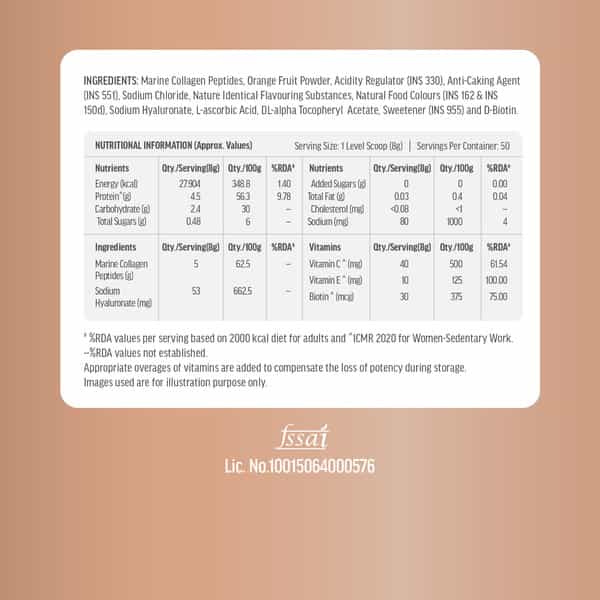Hk Vitals Skin Radiance Marine Collagen Supplement (Watermelon| 400G) |Vitamin C| E