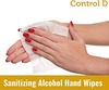 Control D Alcohol Hand Wipes - 50 Wipes