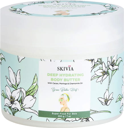 Skivia Deep Hydrating Body Butter With Cacao | Soothes Dry Skin | For All Skin Types (200 G)
