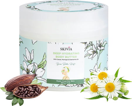 Skivia Deep Hydrating Body Butter With Cacao | Soothes Dry Skin | For All Skin Types (200 G)