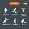 Tynor Ankle Binder Air Pro Black & Orange Medium 1 Unit