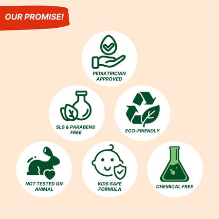 Healthbest Kids Face Wash With Organic Strawberry Nourishing & Brightening Daily Cleanser - 100ml