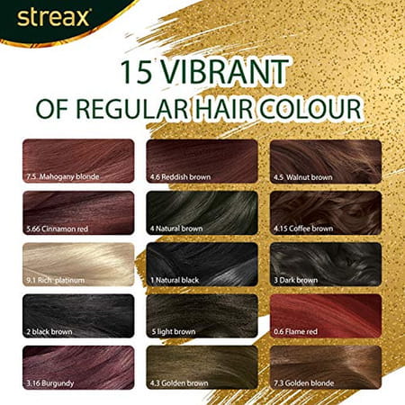 Streax Cream Hair Colour Enriched With Walnut & Argan Oil 60 Ml X Pack Of 12 Burgundy
