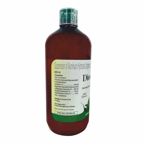 Diovol Mint Flavour Sugar Free Bottle Of 400Ml Oral Solution