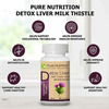 Pure Nutrition Detox Liver Milk Thistle Ultra Support Healthy Liver Function - 60 Veg Capsules