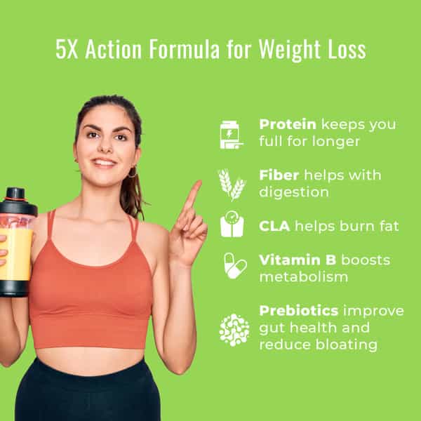 Incredio Slim Shake (Mango | 480G) | 22G Triple Blend Protein | Meal Replacement