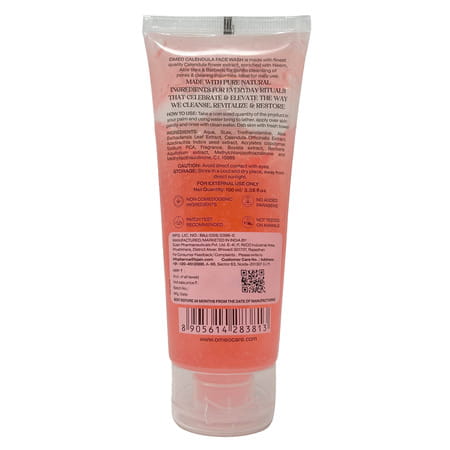 Omeo Calendula Face Wash With Neem & Aloe Vera Face Wash | Anti Acne & Oil Control - 100ml