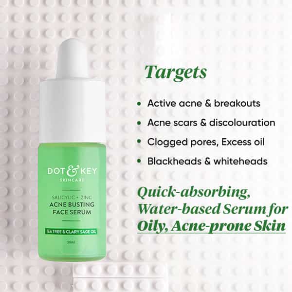 Dot & Key Acne Busting Zinc + Salicylic Face Serum 30Ml