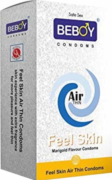 Beboy Air Thin Feel Skin Marigold Condoms- 12 Count