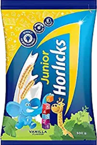 Horlicks Junior Nutrition Drink Vanilla Pouch 500 G
