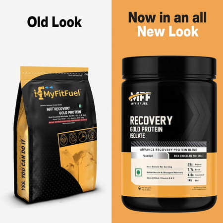 Myfitfuel Mff Recovery Gold Protein- 1 Kg (2.2 Lbs) Rich Chocolate Milkshake|Post Workout Recovery