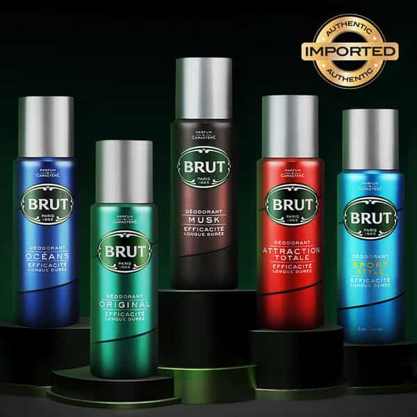 Brut Ocean Deodorant Spray For Men Long-Lasting Refreshing Fragrance Imported 200 Ml