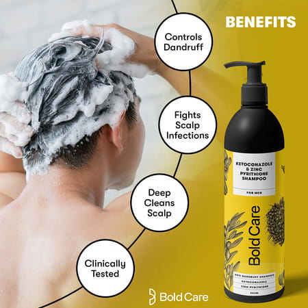 Bold Care Anti Dandruff Shampoo For Men 200 Ml