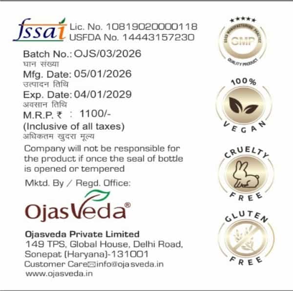 Ojasveda Ashwagandha Powder 100 Gm