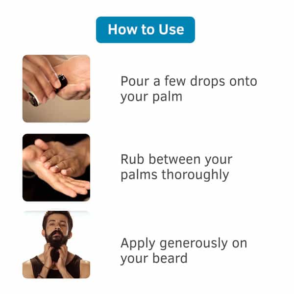 Ustraa Mooch & Beard Oil 4X4 For Men - 35 Ml