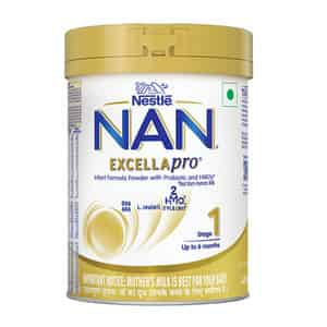 Nestle Nan Excella Pro 1 Infant Formula Milk Powder | (up To 6 Months) | 400g Tin With Smartlid