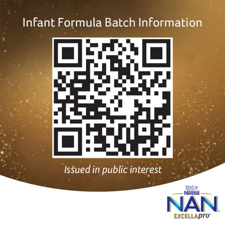 Nestle Nan Excella Pro 1 Infant Formula Milk Powder | (Up To 6 Months) | 400g Tin With Smartlid