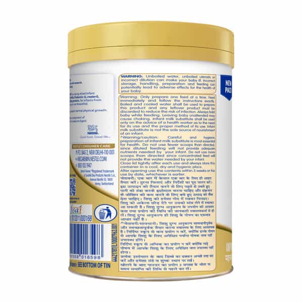 Nestle Nan Excellapro Stg-1 | Starter Formula Milk Powder| Up To 6 Months| Tin With Smartlid 400Gm 