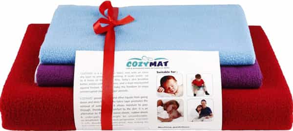 Newnik Cozymat Soft Combo (1 Large 2 Small) Cherryred Plum Firoza