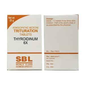Sbl Thyroidinum Trituration Tablet 6x 25 Gm Pack Of 3