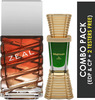 Ajmal Zeal Eau De Parfum 100Ml Perfume For Men And Majmua Cp Oil Alcohol-Free Attar 10Ml For Unisex