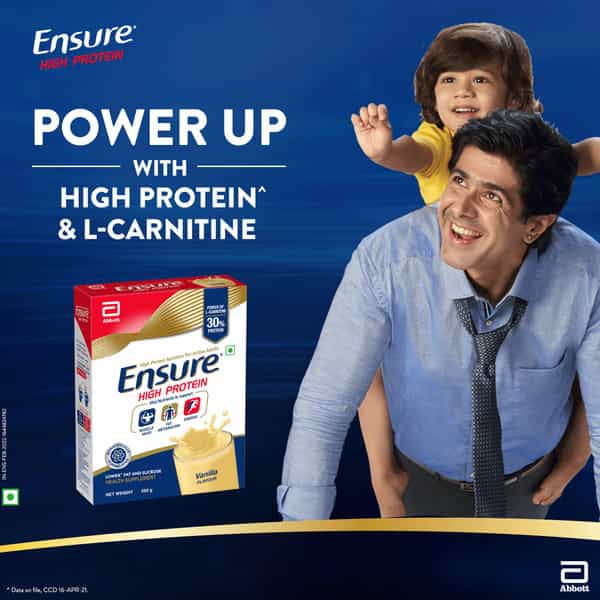 Ensure | High Protein Nutrition For Adults | Vanilla | Box 200 Gm