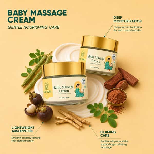 Pure Aura Baby Wellness Kit Lotion| Bodywash| Massage Oil| Face&Diaper Rash Cream Spf30 Sunscreen