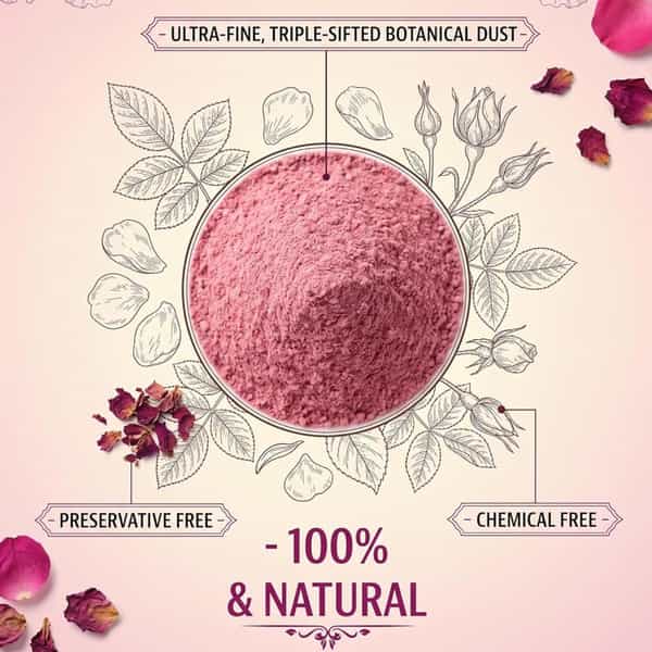 Arka Pure Life 100% Natural Rose Petal Powder For Face & Skin (200G)