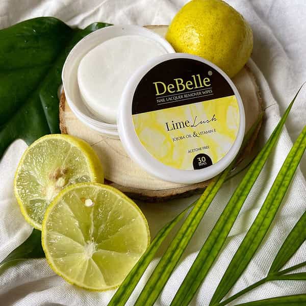 Debelle Nail Polish Remover Wipes Combo Of 3 - Blueberry Blush | Green Tea Gush & Lime Lush