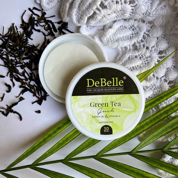 Debelle Nail Polish Remover Wipes Combo Of 3 - Blueberry Blush | Green Tea Gush & Lime Lush