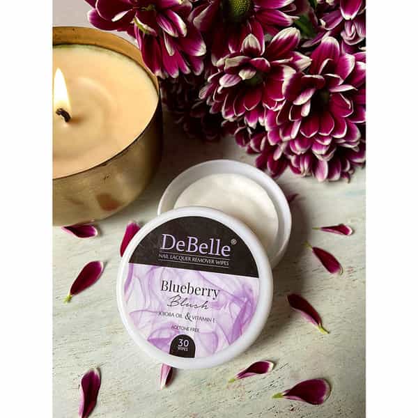 Debelle Nail Polish Remover Wipes Combo Of 3 - Blueberry Blush | Green Tea Gush & Lime Lush
