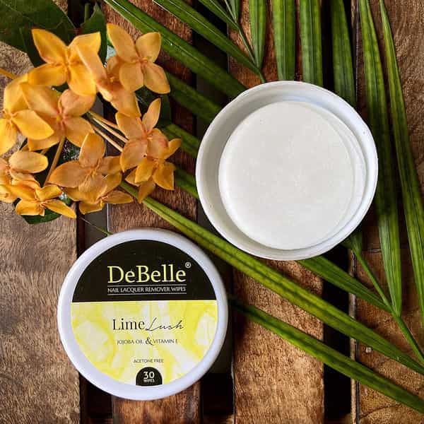 Debelle Nail Polish Remover Wipes Combo Of 3 - Blueberry Blush | Green Tea Gush & Lime Lush