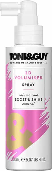 Toni & Guy 3D Volumiser Hair Spray For Styling | Creates Body | Fullness & Adds Shine | 150Ml